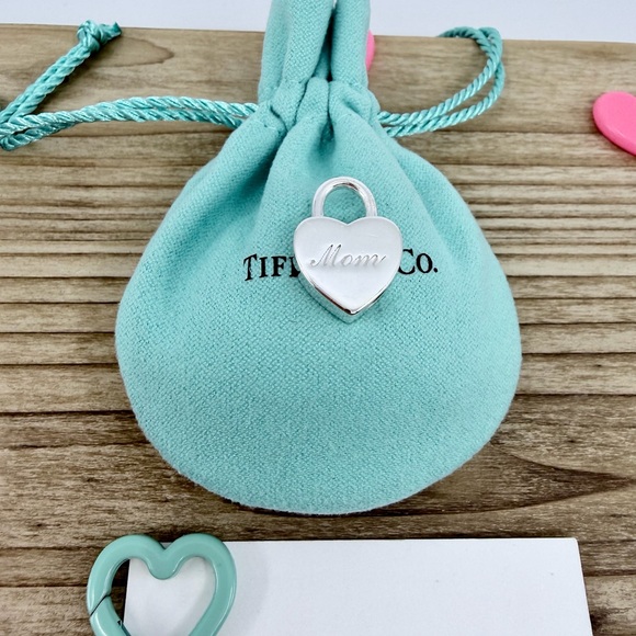 Tiffany & Co Mom Lock Charm Pendant in Silver